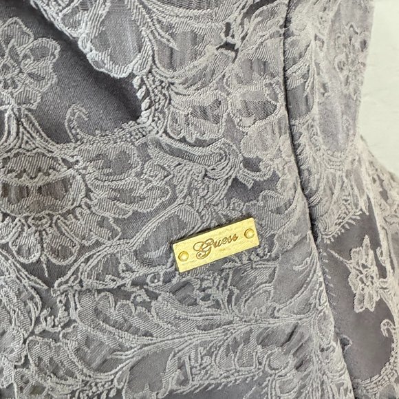 NWT Guess Gray Embroidered Bustier Top - Picture 4 of 10